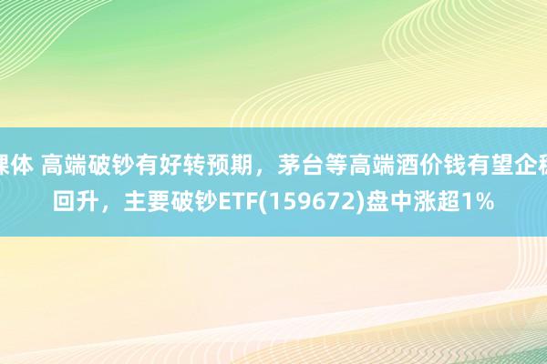 裸体 高端破钞有好转预期，茅台等高端酒价钱有望企稳回升，主要破钞ETF(159672)盘中涨超1%