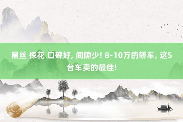 黑丝 探花 口碑好， 间隙少! 8-10万的轿车， 这5台车卖的最佳!